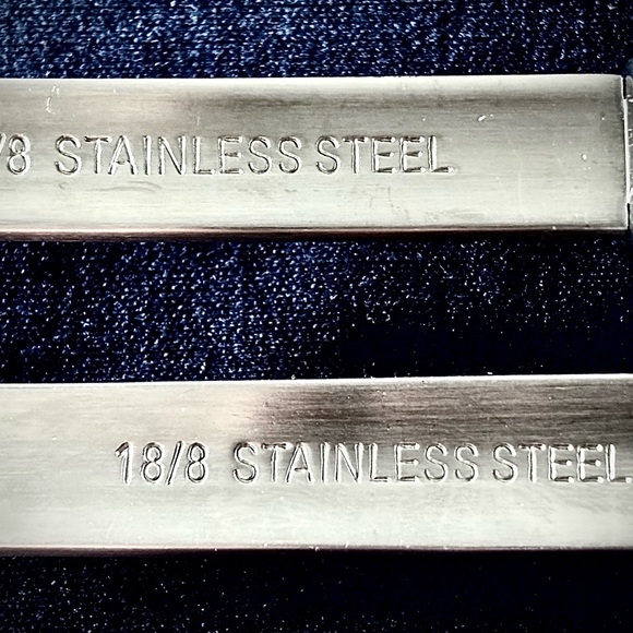 VINTAGE 18/8 STAINLESS STEEL SLOTTED FLIPPER & CARVING FORK SERVING SET… - Picture 3 of 3